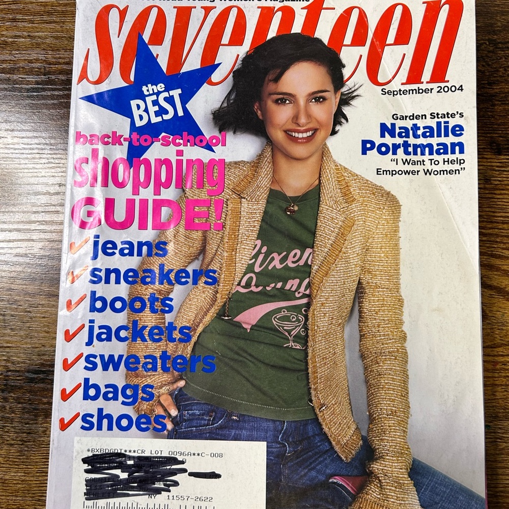 Seventeen magazine September 2004 Natalie Portman